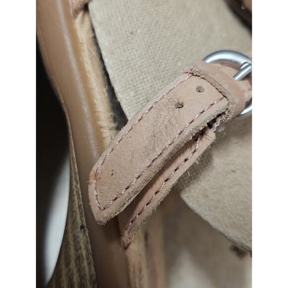 B.O.C. Born Concept Womens Pink Leather Block Heel Slide Sandals Size 7 Preppy - Picture 6 of 10